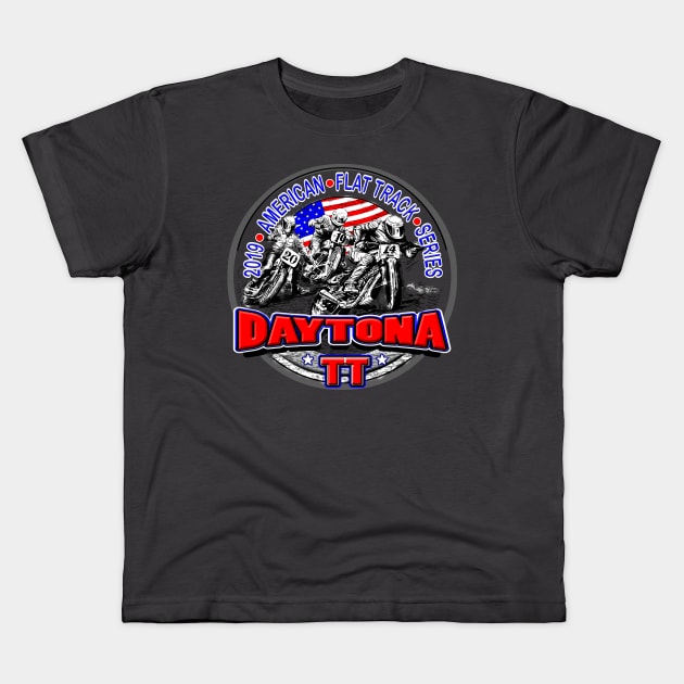 Daytona TT Kids T-Shirt by Digitanim8tor